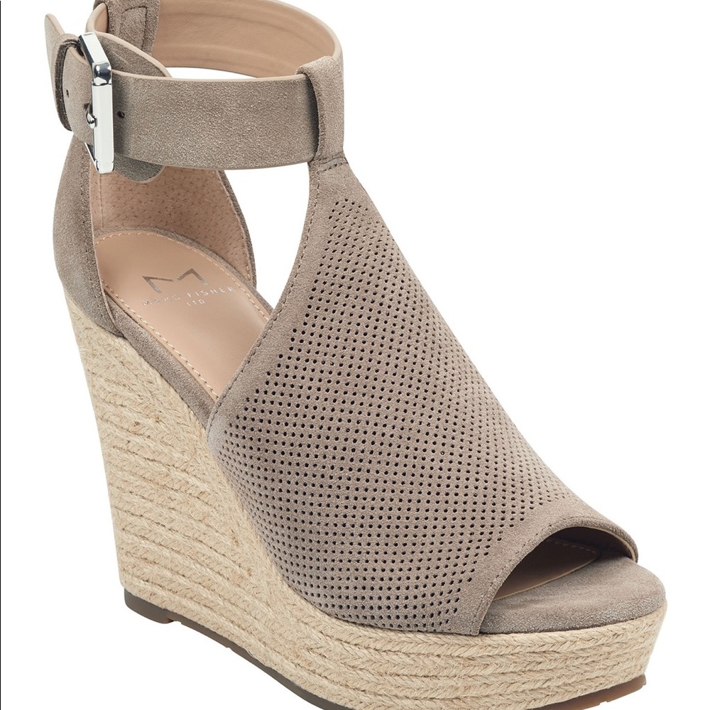 Marc Fisher Allison Perforated Espadrille Platform